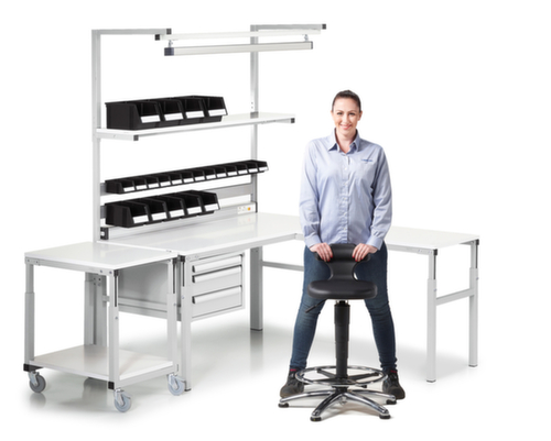 Treston Bodem voor bijzetwagen voor montagetafel, breedte x diepte 700 x 500 mm