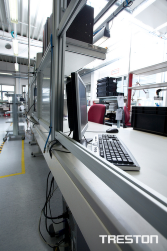 Treston Opbouwprofiel voor werktafel, hoogte 900 mm