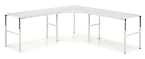 Treston Koppelelement voor bureau, breedte x diepte 1300 x 900 mm, plaat RAL7035 lichtgrijs