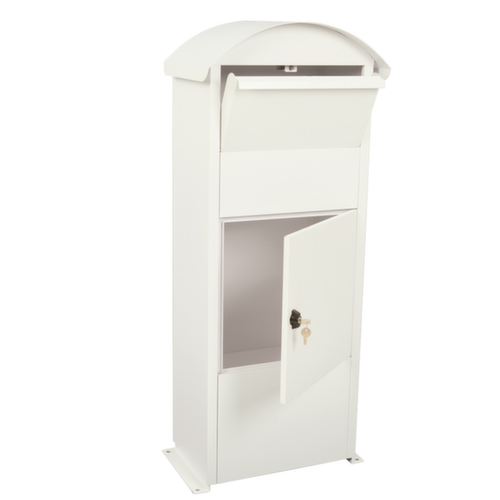 Vrijstaande pakketbus Victorian, mat wit