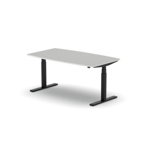 Nowy Styl Elektrisch in hoogte verstelbare vergadertafel eModel 3.0, breedte x diepte 1600 x 800 mm, plaat MP Platinum