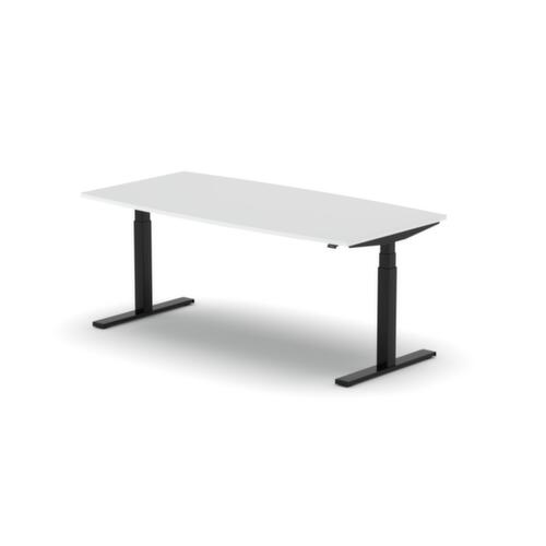 Nowy Styl Elektrisch in hoogte verstelbare vergadertafel eModel 3.0, breedte x diepte 1800 x 800 mm, plaat BI White