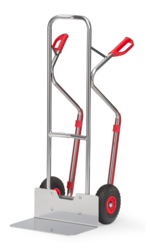 fetra aluminium stapelsteekwagen, draagvermogen 200 kg, polyurethaan banden