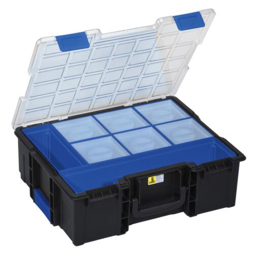 Allit assortimentskoffer EuroPlus Pro <K>, 8 bakken, polypropyleen zwart