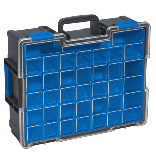 Allit assortimentskoffer EuroPlus Pro <K>, 8 bakken, polypropyleen zwart