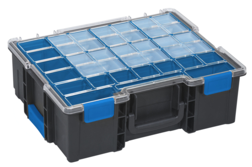 Allit assortimentskoffer EuroPlus Pro <K>, 8 bakken, polypropyleen zwart