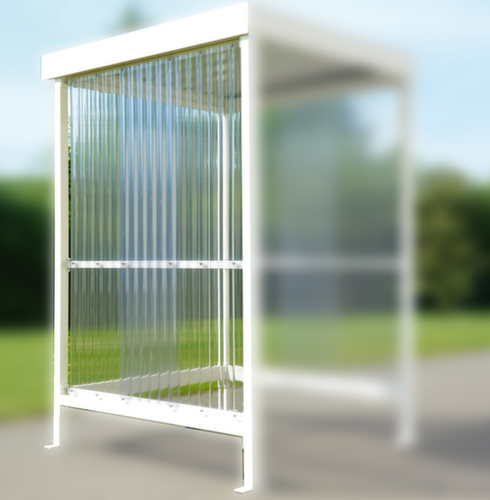 Zijwand voor rokersoverkapping