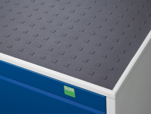 bott Verrijdbare ladekast cubio, 4 lade(n), RAL7035 lichtgrijs/RAL7035 lichtgrijs