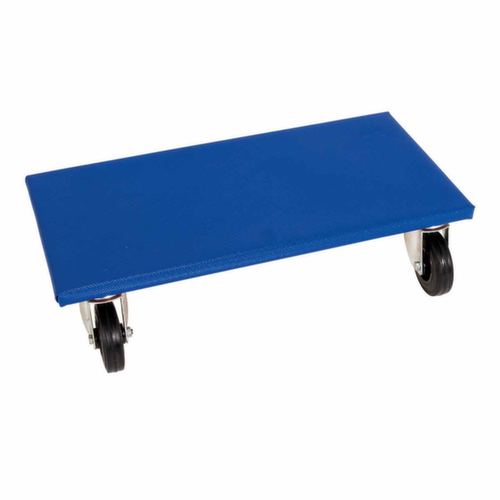 Meubelwagen met houten laadruimte, draagvermogen 500 kg, massief rubber banden