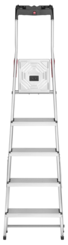 Hailo eenzijdige trapladder StandardLine L60 met bak, 5 trede(n) met traanplaatprofiel