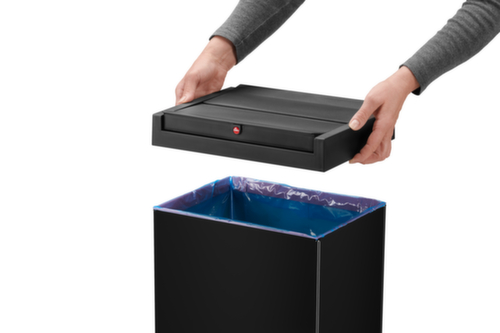 Hailo Afvalbak Big-Box Swing XL met zelfsluitend tuimeldeksel, 52 l, zwart