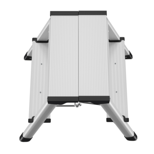 Hailo Tweezijdig vouwtrapje D60 StandardLine van aluminium, bordeshoogte 400 mm