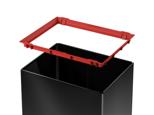 Hailo Afvalbak Big-Box Swing L met zelfsluitend tuimeldeksel, 35 l, zwart