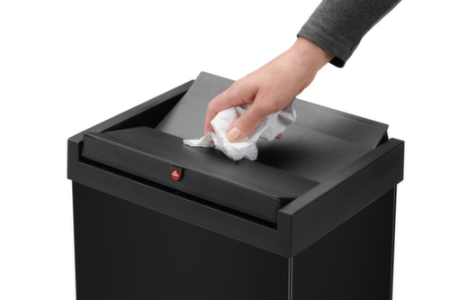 Hailo Afvalbak Big-Box Swing XL met zelfsluitend tuimeldeksel, 52 l, zwart