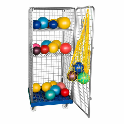 Hoge veiligheidsrolcontainer rolltainer®, draagvermogen 500 kg, lengte x breedte 815 x 724 mm