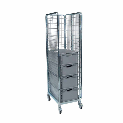 Rolcontainer, draagvermogen 500 kg, lengte x breedte 680 x 500 mm