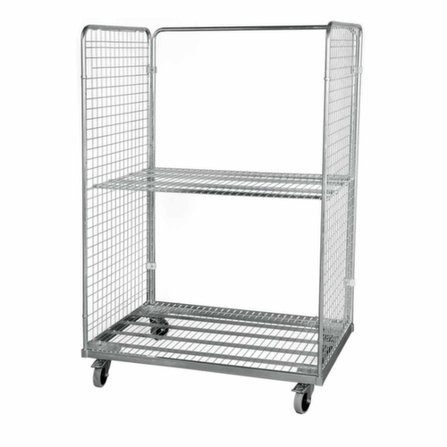 Rolcontainer, draagvermogen 600 kg, lengte x breedte 800 x 1200 mm