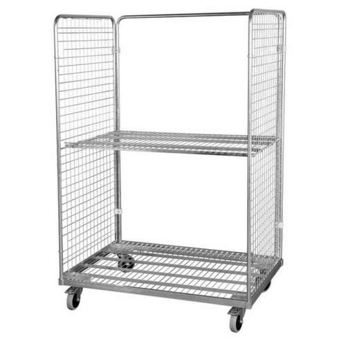 Rolcontainer, draagvermogen 600 kg, lengte x breedte 800 x 1200 mm