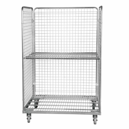 Rolcontainer, draagvermogen 600 kg, lengte x breedte 800 x 1200 mm