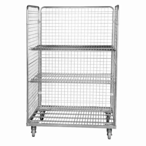 Rolcontainer, draagvermogen 600 kg, lengte x breedte 800 x 1200 mm