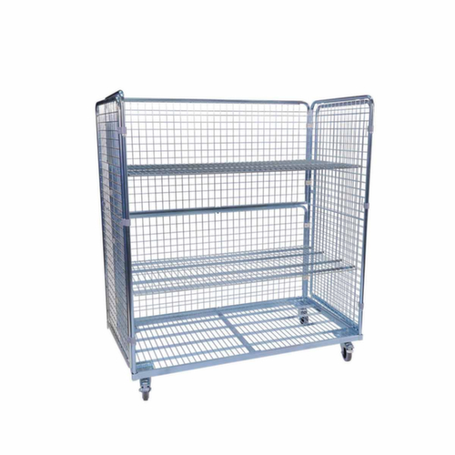 Rolcontainer, draagvermogen 500 kg, lengte x breedte 1600 x 800 mm