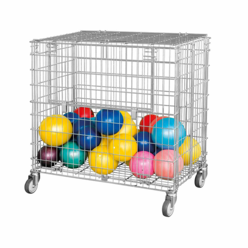 Vouwbare ballenwagen met laadklep aan de zijkant, draagvermogen 150 kg