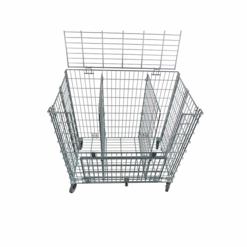 Vouwbare ballenwagen met laadklep aan de zijkant, draagvermogen 150 kg