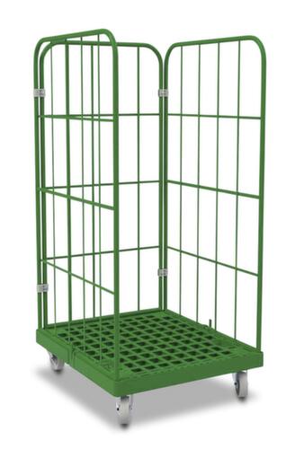 Gekleurde rolcontainer rolltainer® QP, draagvermogen 500 kg, lengte x breedte 815 x 724 mm