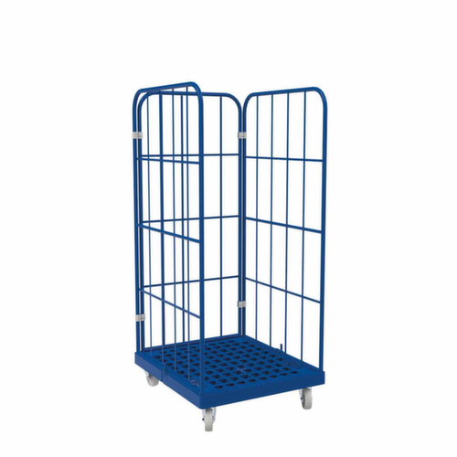 Gekleurde rolcontainer rolltainer® QP, draagvermogen 500 kg, lengte x breedte 815 x 724 mm