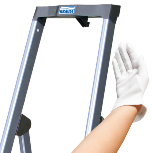 Krause Trapladder MONTO® Securo®, 4 treden met antislipprofiel