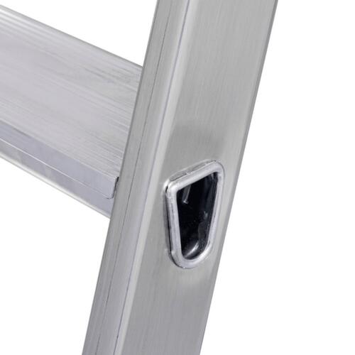 Krause trapladder MONTO® Solido® met bordes met gerstekorrelprofiel, 7 treden met profiel