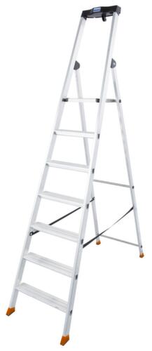 Krause trapladder MONTO® Solido® met bordes met gerstekorrelprofiel, 7 treden met profiel