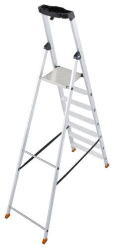 Krause trapladder MONTO® Solido® met bordes met gerstekorrelprofiel, 7 treden met profiel