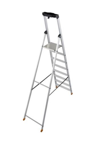 Krause trapladder MONTO® Solido® met bordes met gerstekorrelprofiel, 8 treden met profiel