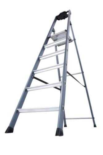 Krause Geëloxeerde trapladder MONTO® SePro S®, 6 treden met antislipprofiel