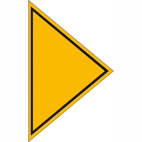 aanwijzingsbord SafetyMarking® Gashoofdkraan, "Richtingspijl voor 11.2831 (gashoofdkraan)"