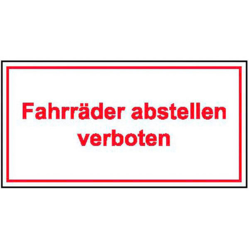 aanwijzingsbord SafetyMarking®, "Verboden fietsen te plaatsen"