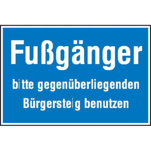 aanwijzingsbord SafetyMarking® voor bouwplaatsen, "voetganger"