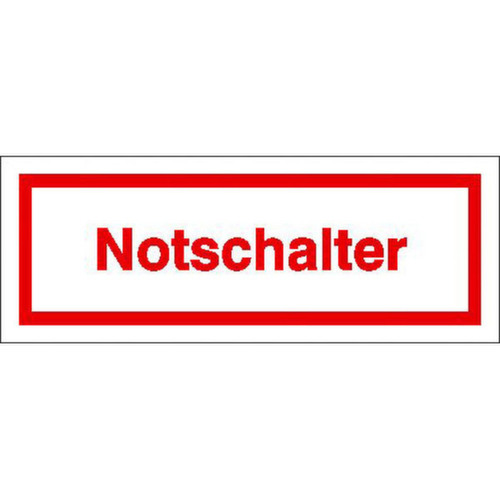 aanwijzingsbord SafetyMarking®, "Noodschakelaar"