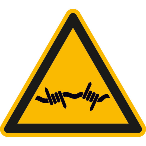 waarschuwingsbord SafetyMarking® voor prikkeldraad