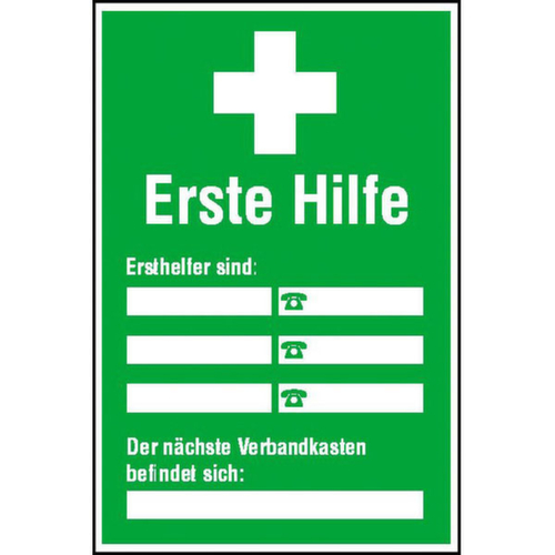 affiche SafetyMarking® voor bedrijf, "EHBO-gids"