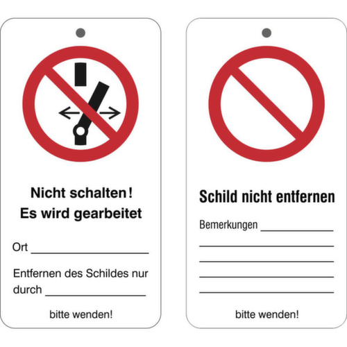 onderhoudshanger SafetyMarking® met veiligheidsmarkering