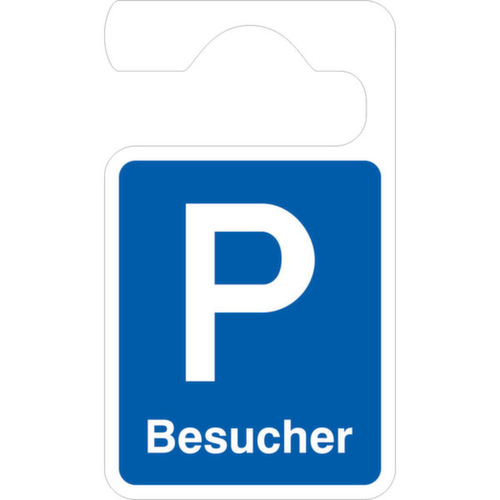 hanger voor parkeervergunning SafetyMarking®, parkeervergunning-aanhangwagen