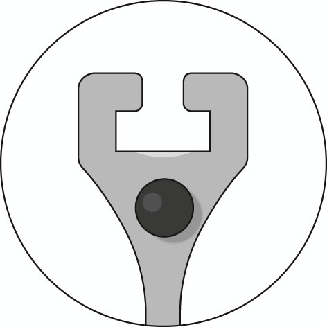 GEDORE 1.04/HP3A-B Universele trekker