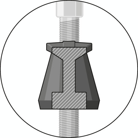 GEDORE 1.04/HP3A-B Universele trekker