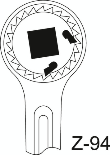 GEDORE 1993 Z-94 Tandwielratel 1/2"