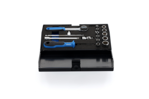 GEDORE D 20 EMU-3 Dopsleutelset 1/4" 17-delig UD profiel 4-13 mm