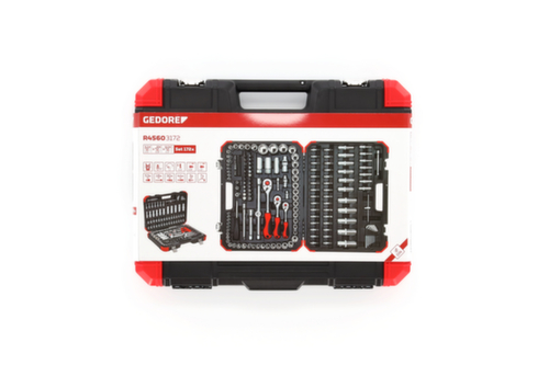 GEDORE R45603172 Dopsleutelset 1/4"+3/8"+1/2" 172 stuks