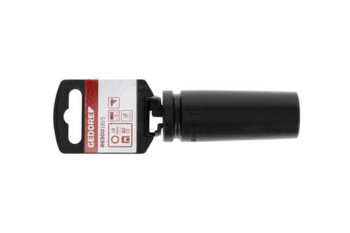 GEDORE RED R63001815 Schroevendraaierbit 1/2" zeskant 18 mm lengte 78 mm