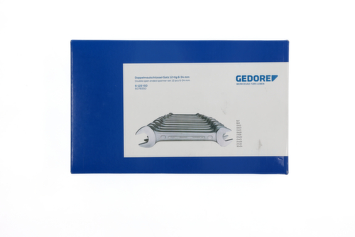 6-122 ISO-dubbele steeksleutelset 12-delig 6-34 mm